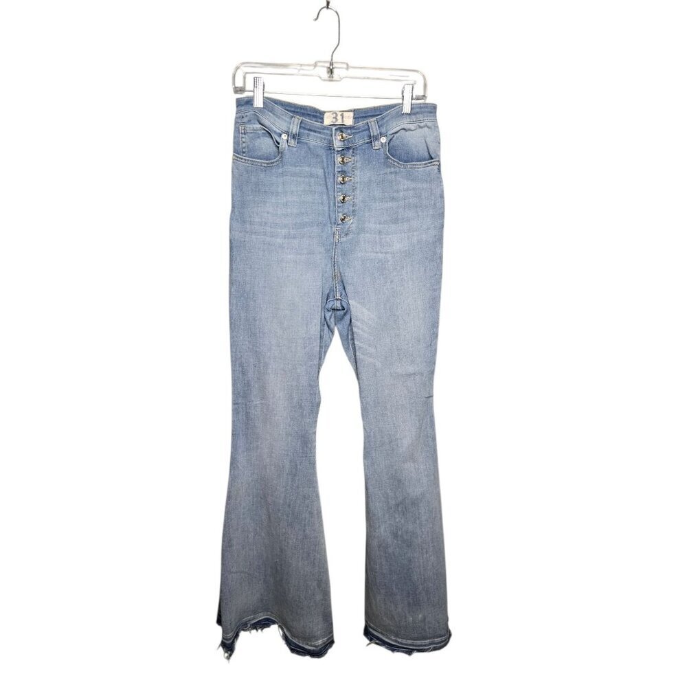 We The Free Irreplaceable Bell Bottom Button Fly Jeans Free People size 31 - Picture 4 of 13